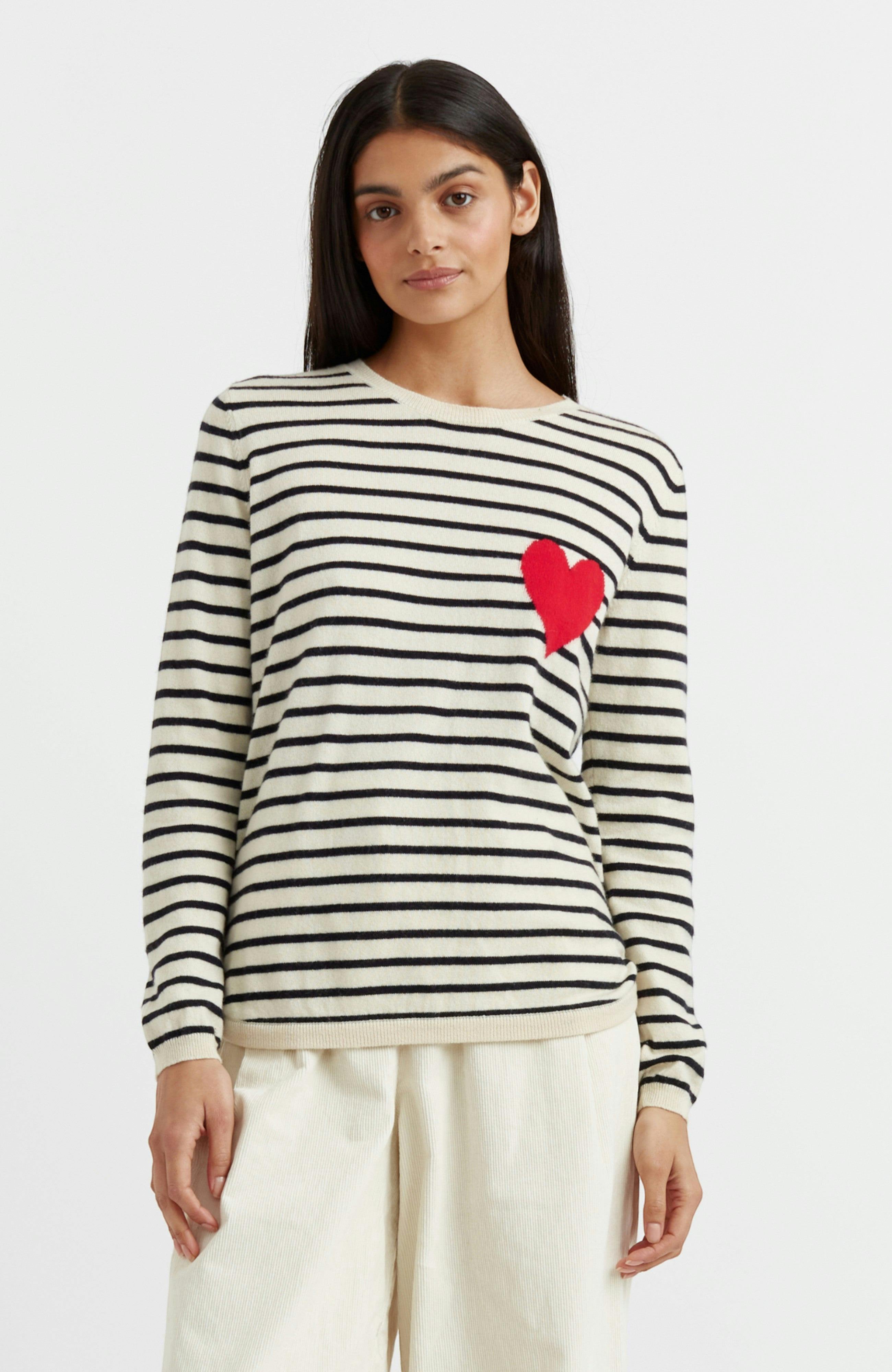 Breton Heart Wool & Cashmere Sweater