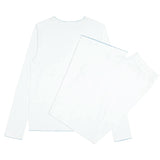 women's white pointelle pajamas set