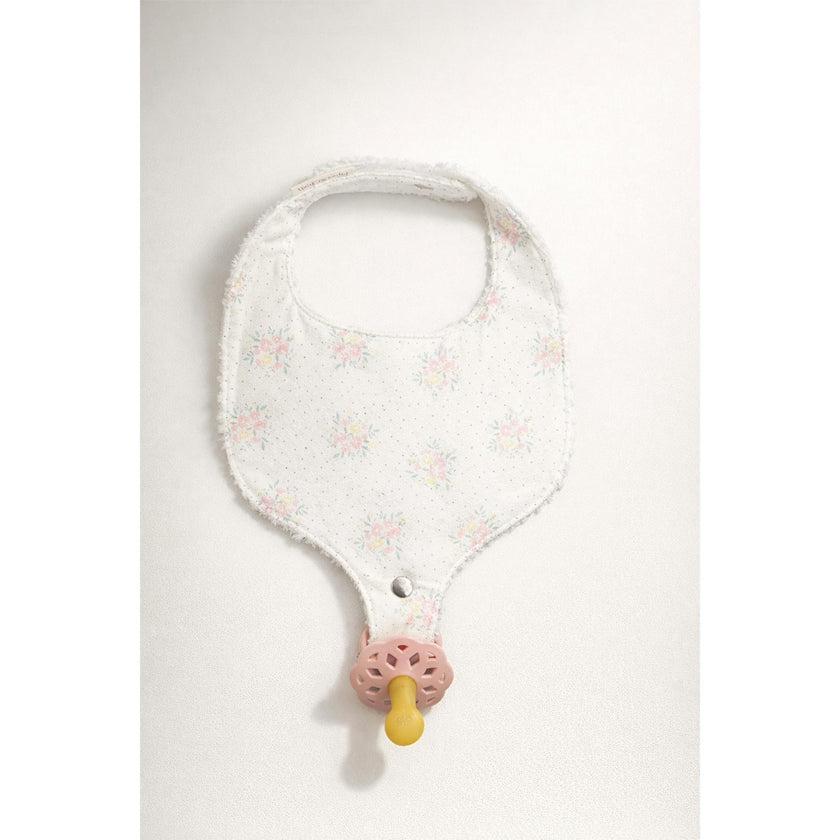 Soothe & Snap Pacifier Bib-Petite Meadow Dots