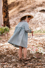 Clementine Dress in Denim Darling