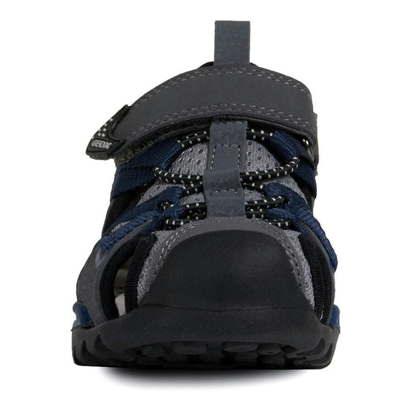 Gray & Navy Sandals