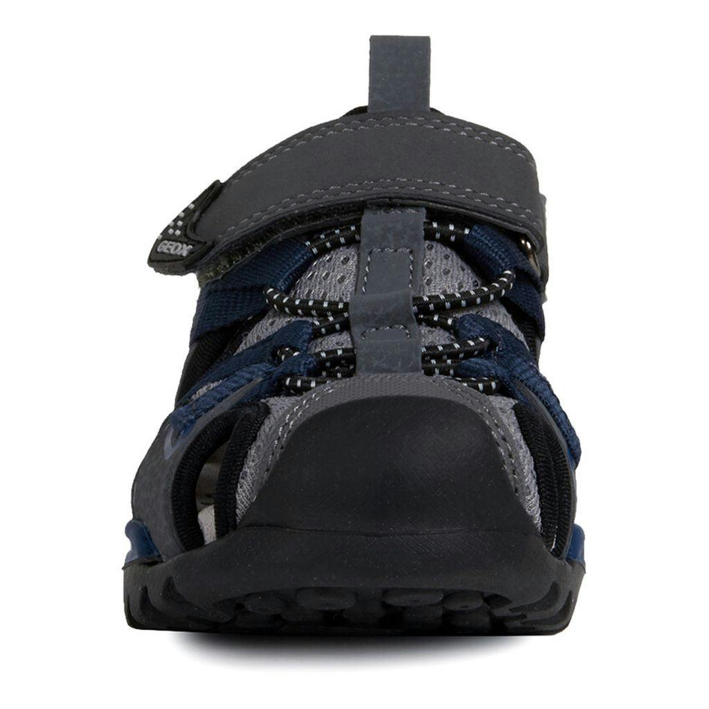 Gray & Navy Sandals