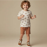 Organic Tee & Shorts Set - Horses