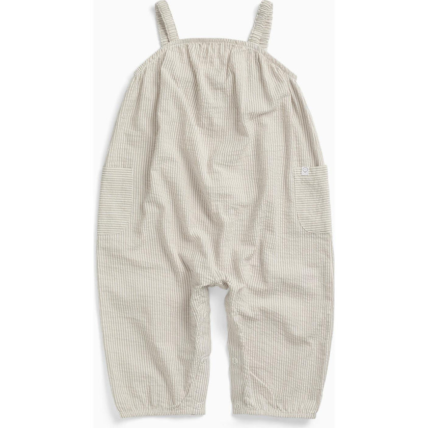Striped Cotton Overalls