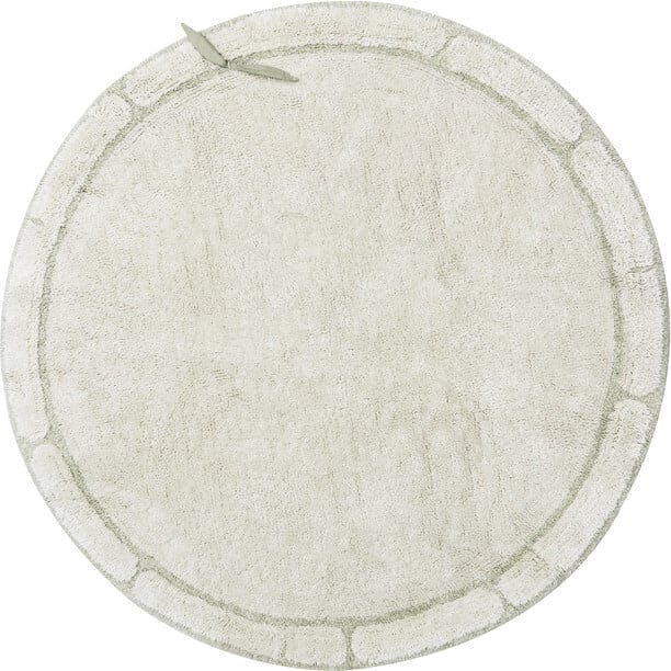 Removable Leaves Round Washable Rug