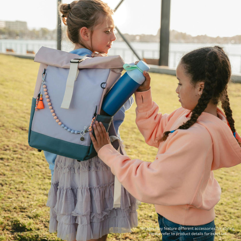 Ari+ Rolltop Backpack Set | Bag Charms