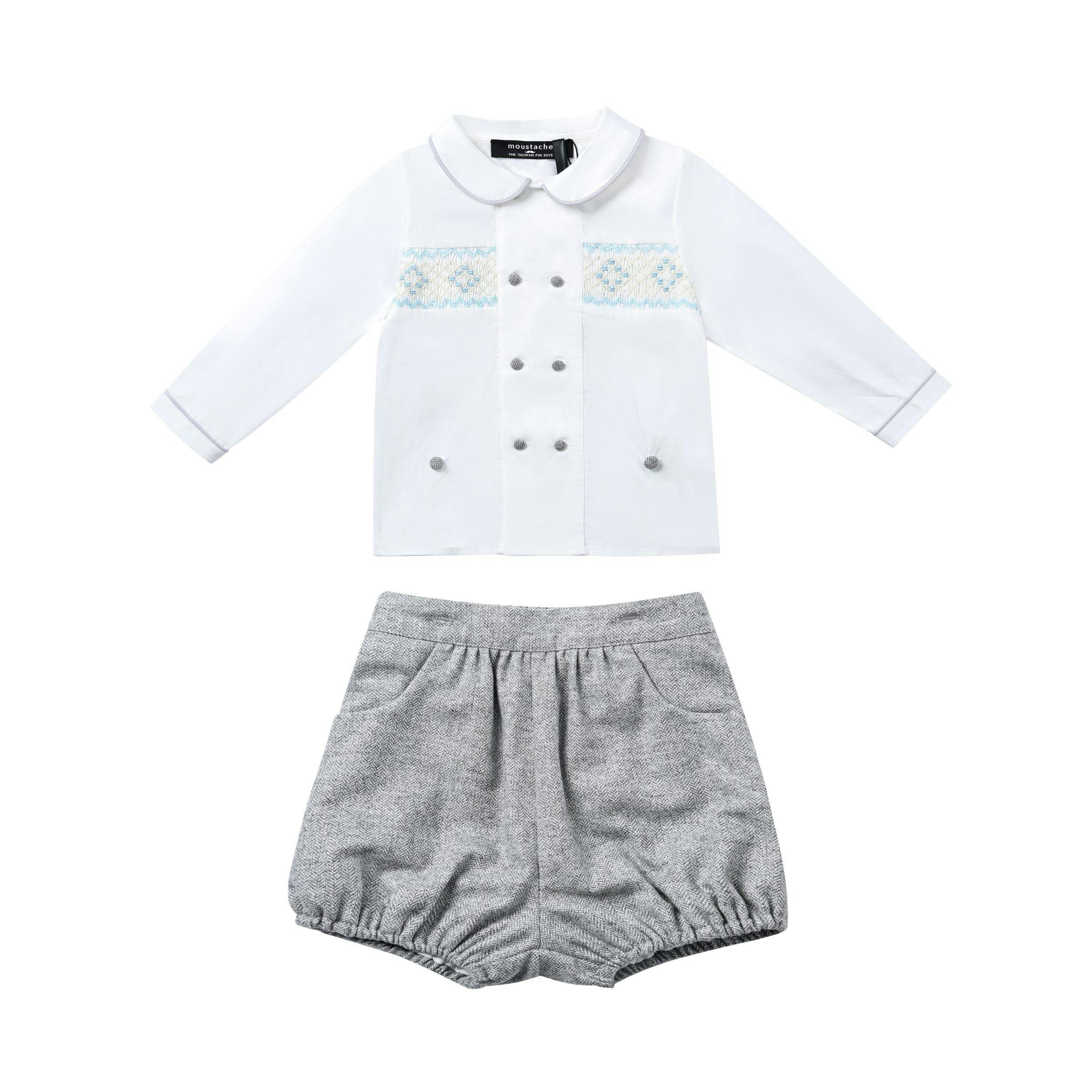 White & Grey Classic Baby Set