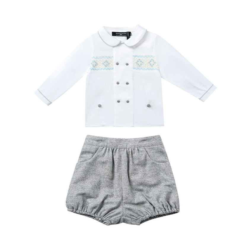 White & Grey Classic Baby Set