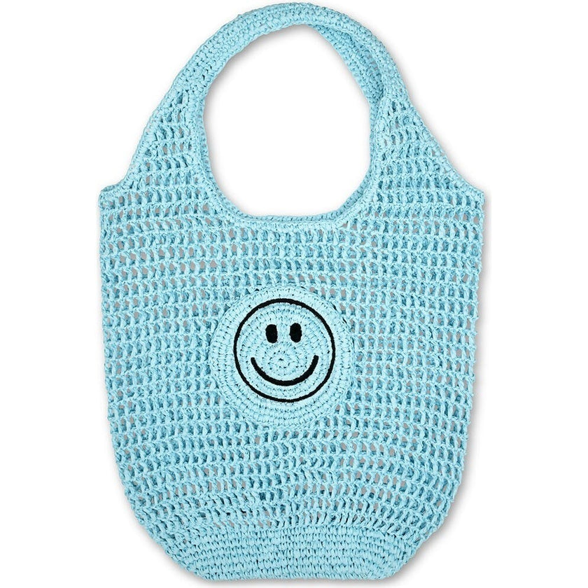 Blue Straw Bag