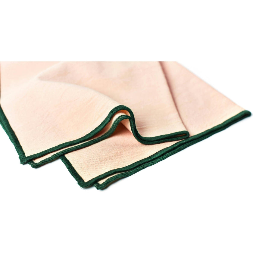 Color Block Blush and Pine Napkin