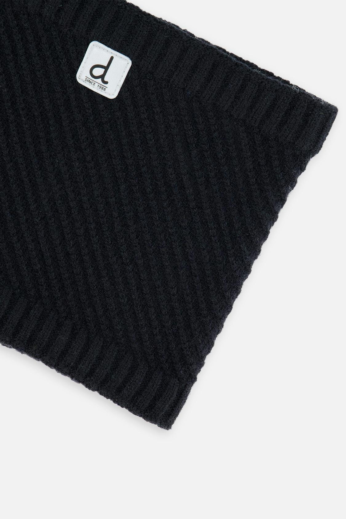 Winter Knit Neckwarmer Black