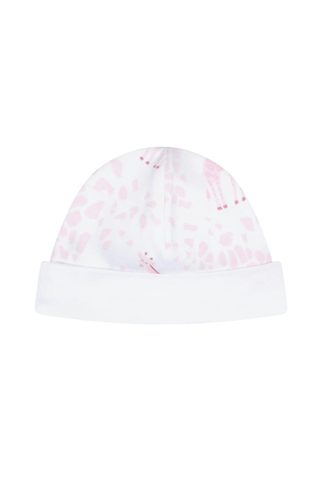 Pink Giraffe Print Hat