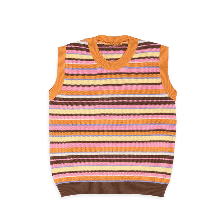 women's organic cotton top – orange sunset