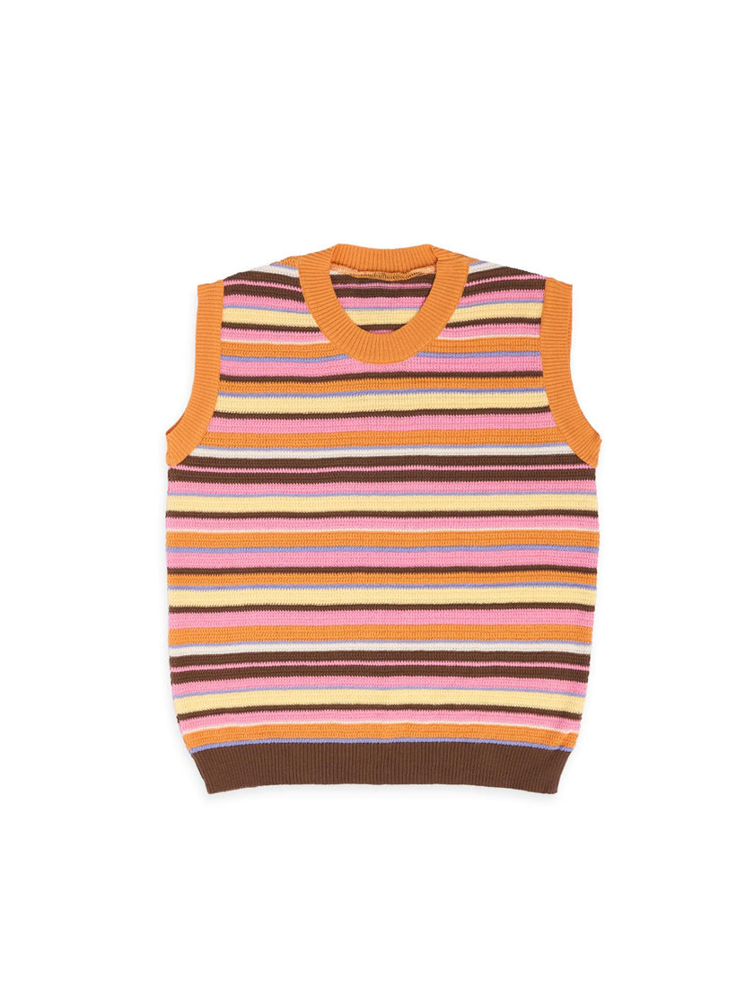 women's organic cotton top – orange sunset