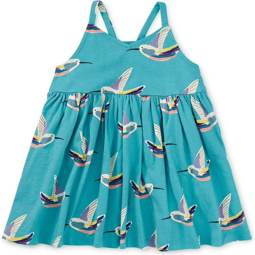 Racerback Twirl Dress, Green