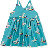 Racerback Twirl Dress, Green