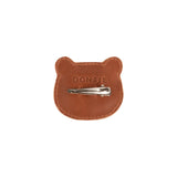 Josy Classic Hairclip | Bear | Cognac Classic Leather