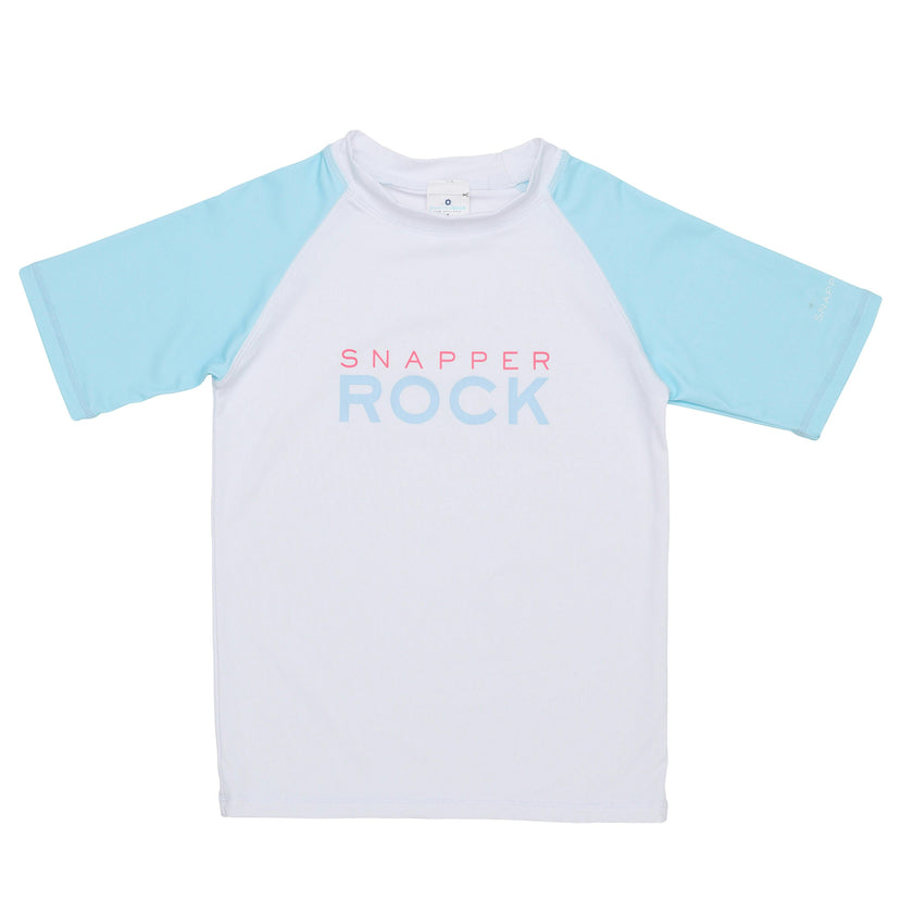 Light Blue Sleeve Sustainable SS Rash Top