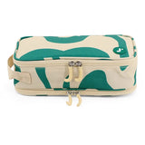 Oz Daypack Backpack with Doodle Large Pencil Case in Green Swirl