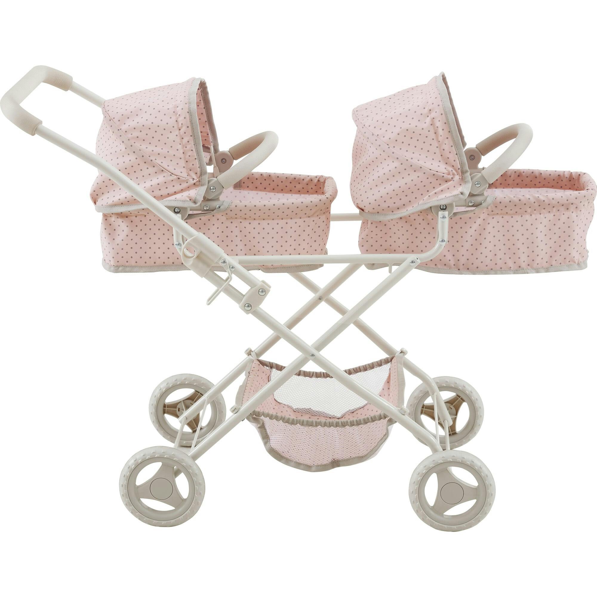 Olivia's Little World Doll Double Bassinet Stroller