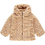 Print Faux Fur Jacket