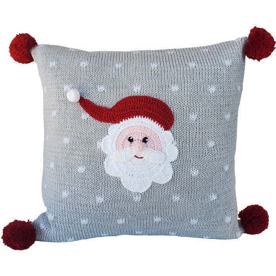 Grey Santa Pillow