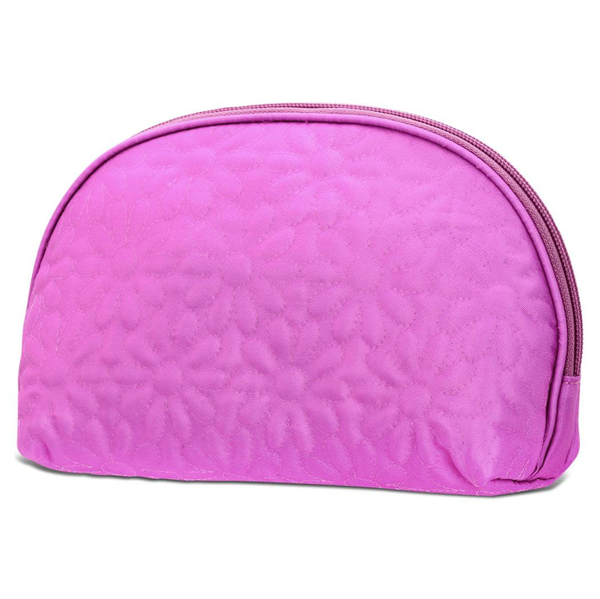 Puffy Flowers Oval Cosmetic Bag