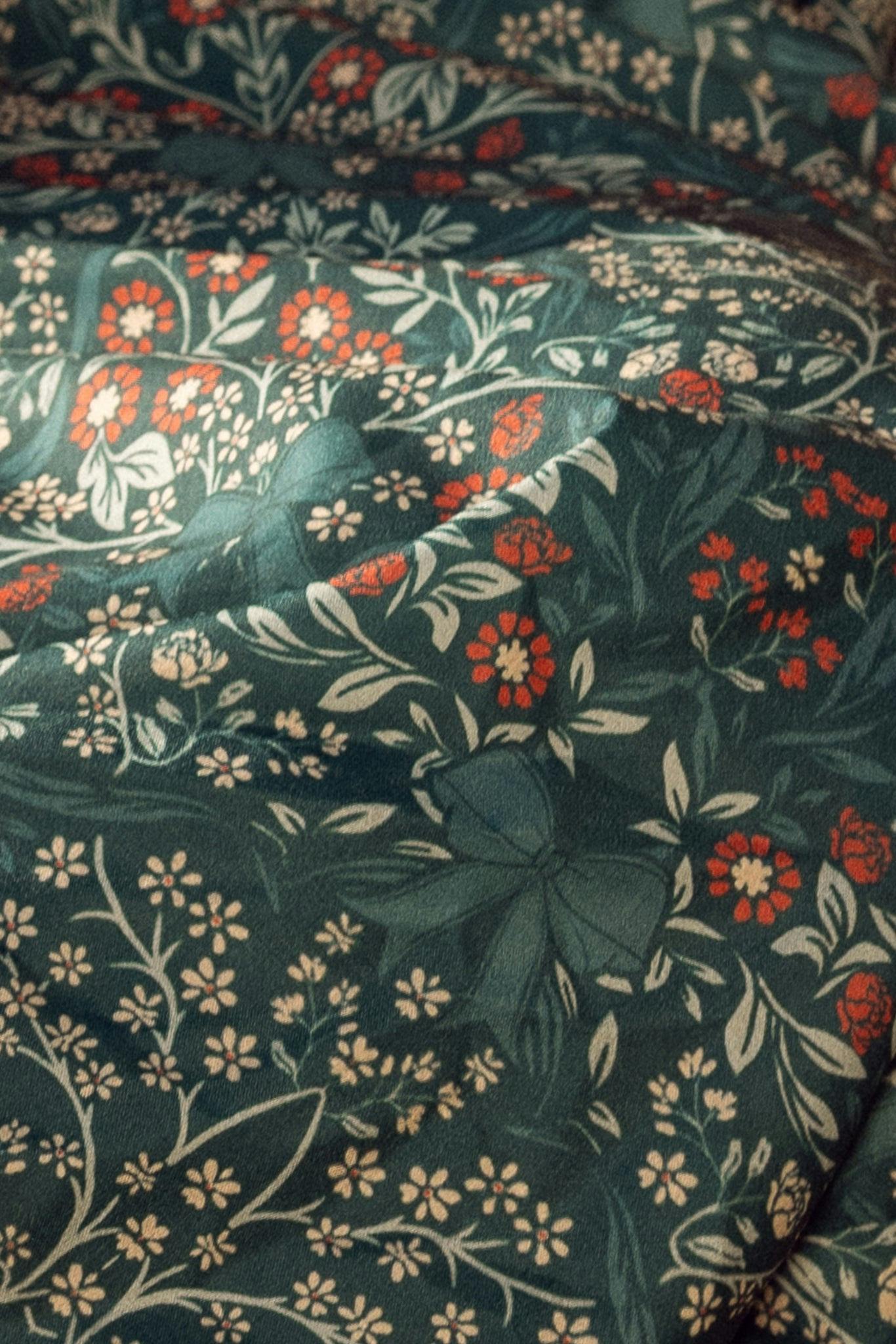 Rayna Dress in Teal Ribboned Garden