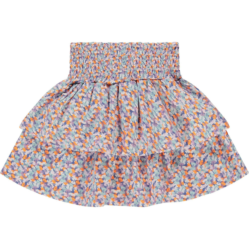 Bowtie Pasta Cinched Waist Tiered Skirt