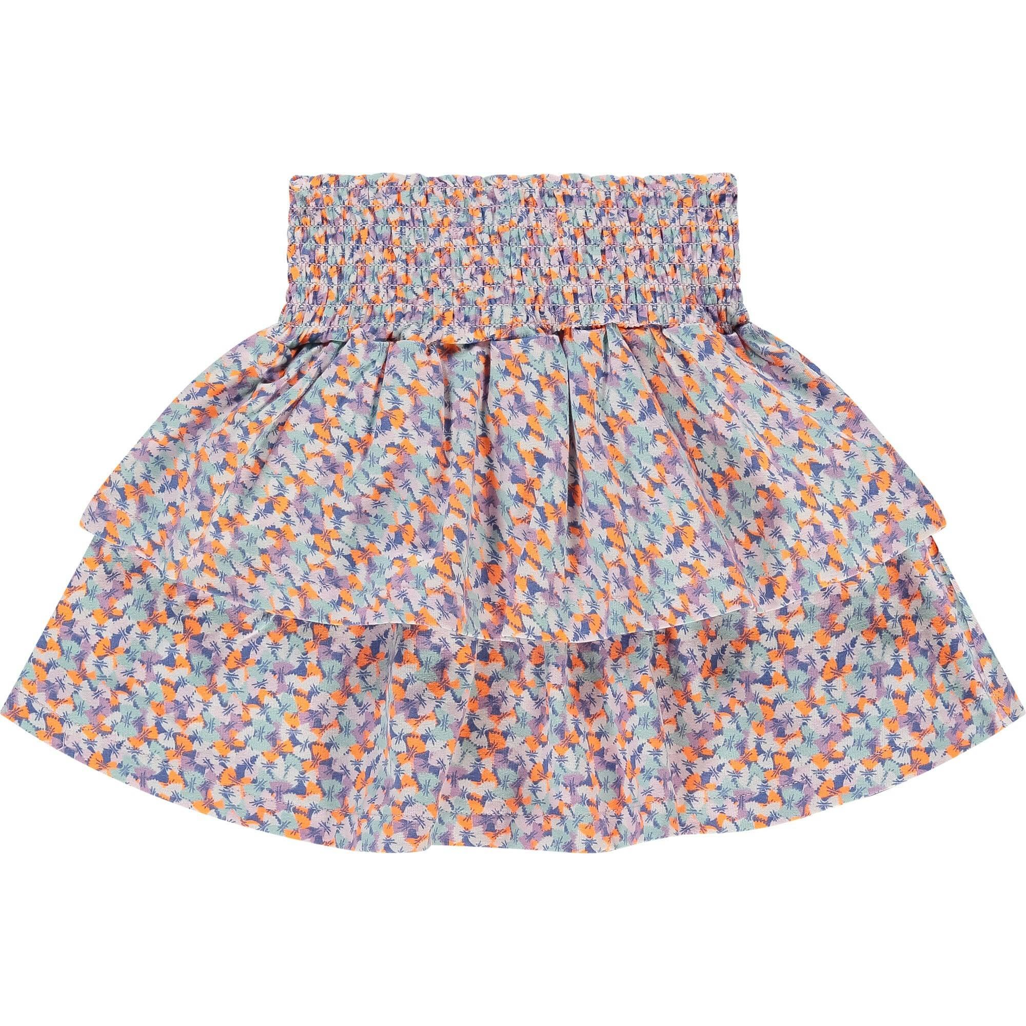 Bowtie Pasta Cinched Waist Tiered Skirt