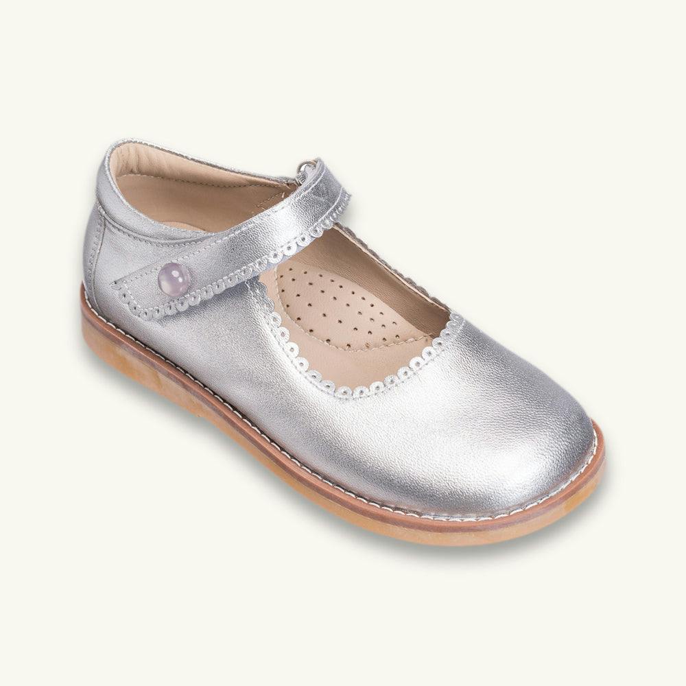 Mary Jane | Silver Leather
