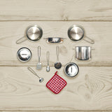 Little Chef Frankfurt Stainless Steel Cooking Accessory Set