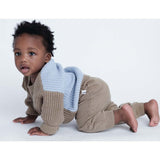 Chunky Ribbed Knit Elastic Waistband Drawstring Relaxed Fit Joggers