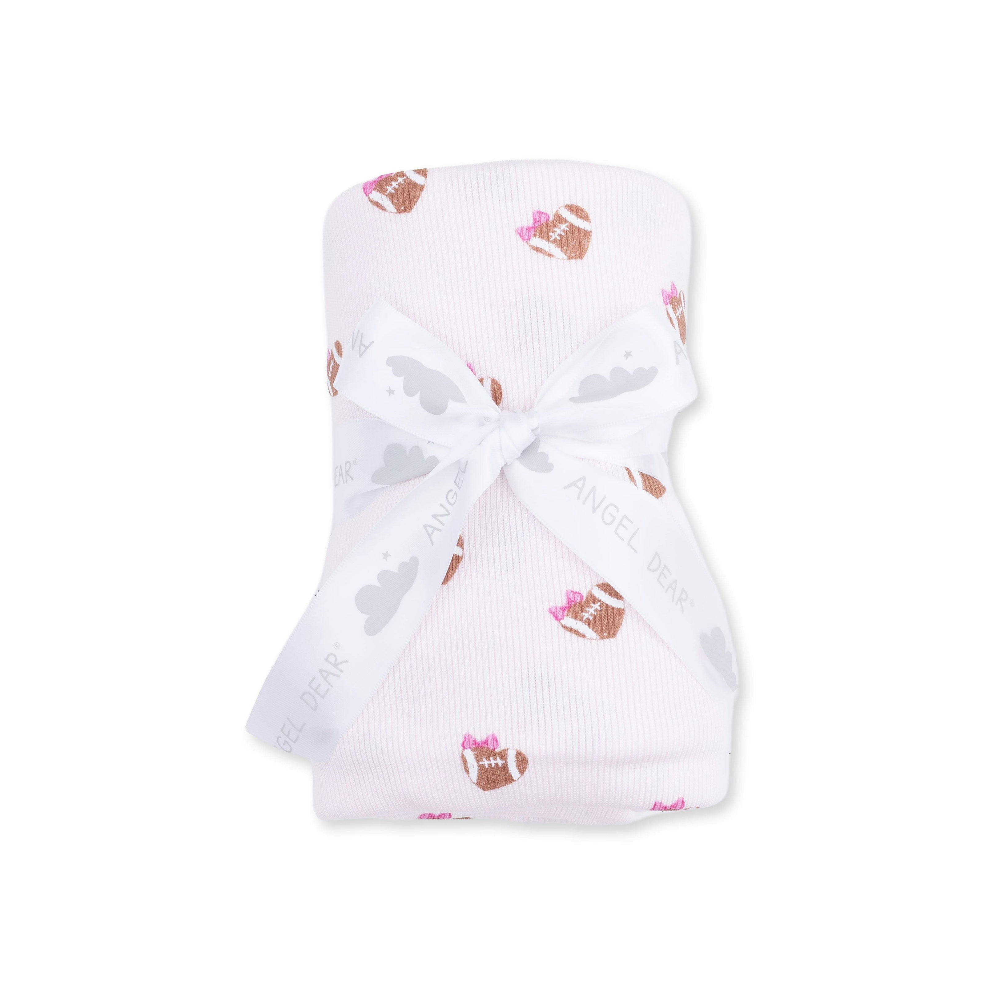 Mini Football Hearts - Swaddle Blanket