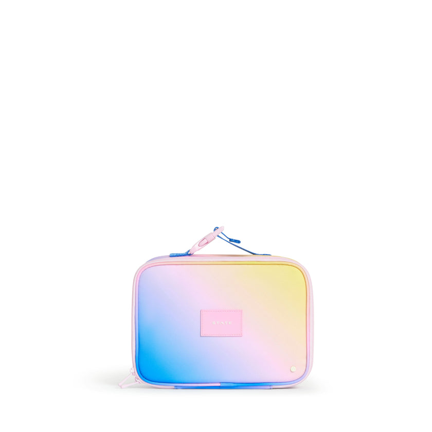 Rodgers Lunch Box, Blue/Pink/Yellow Gradient