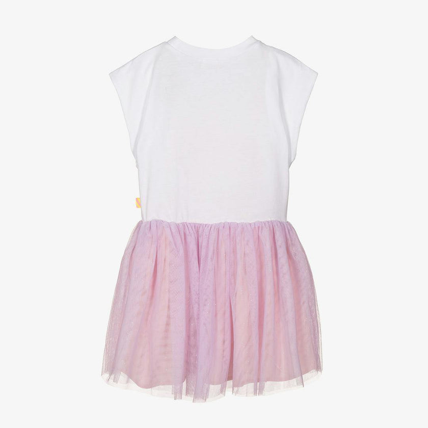 White & Pink Tulle Dress