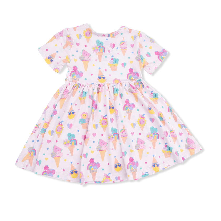 Ice Cream Fun Crew - Twirly Dress with Cartwheel Short