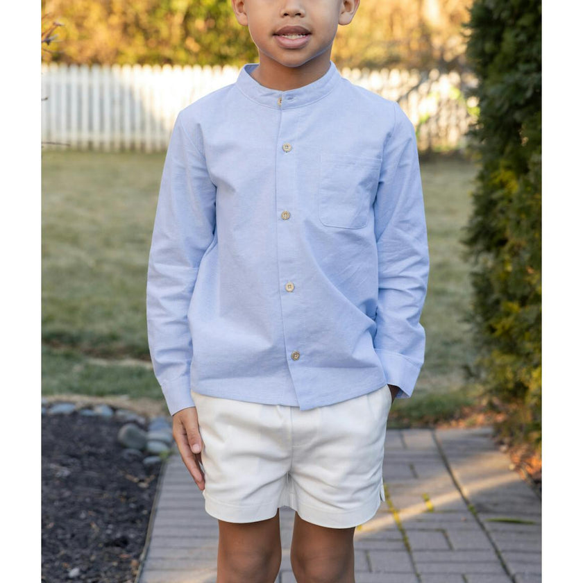 Arthur Long Sleeve Shirt - Dusty Blue