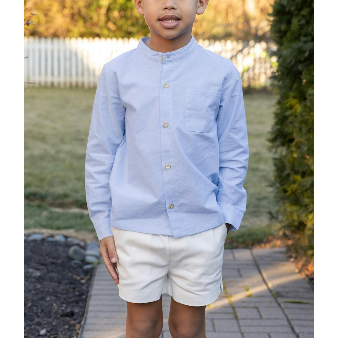 Arthur Long Sleeve Shirt - Dusty Blue