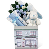 Personalized Little Blue Welcome Baby Hamper