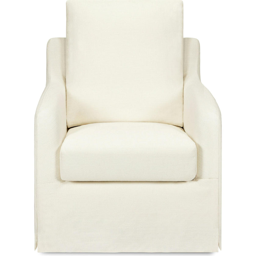 Reese Eco-Linen Slip Cover Swivel Glider