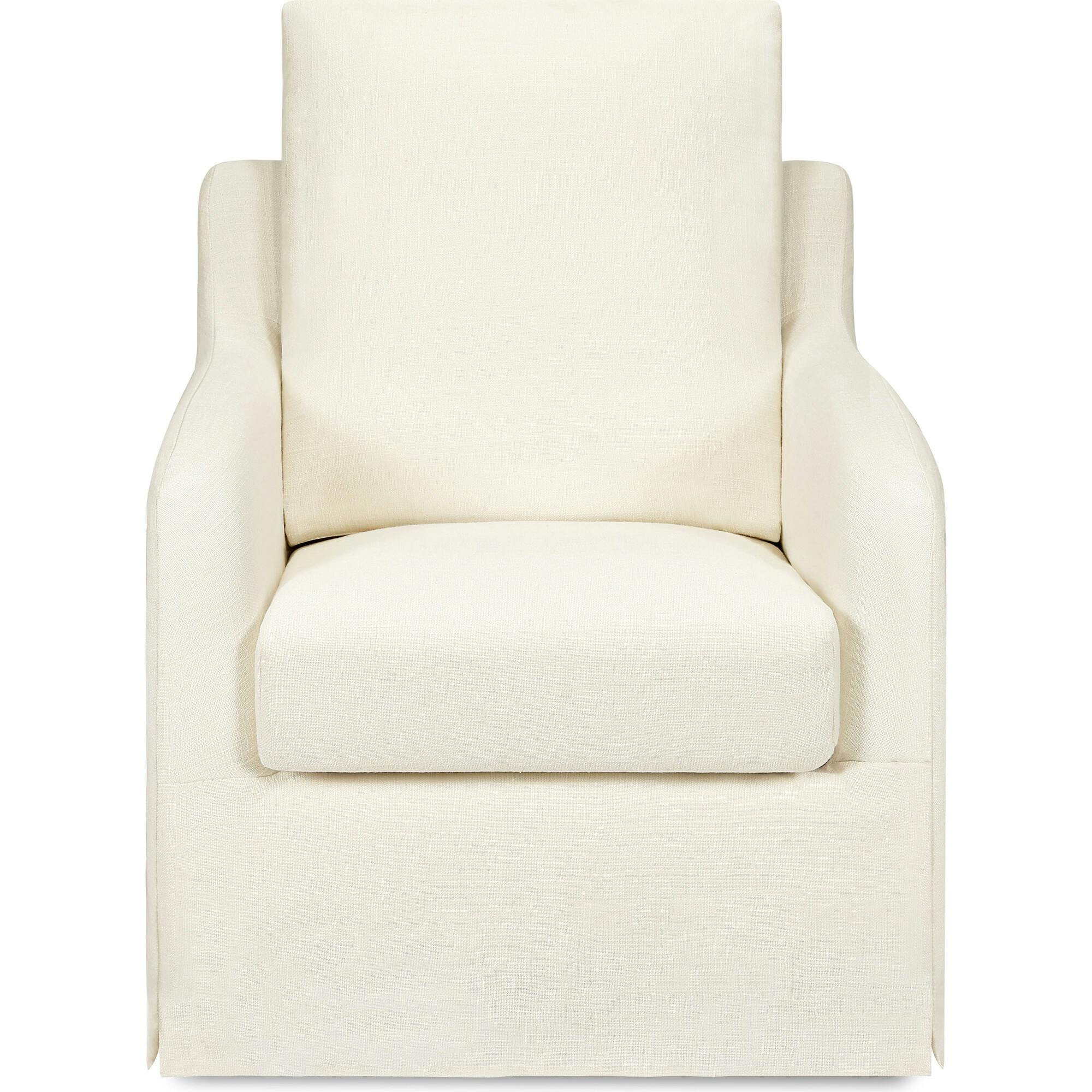 Reese Eco-Linen Slip Cover Swivel Glider