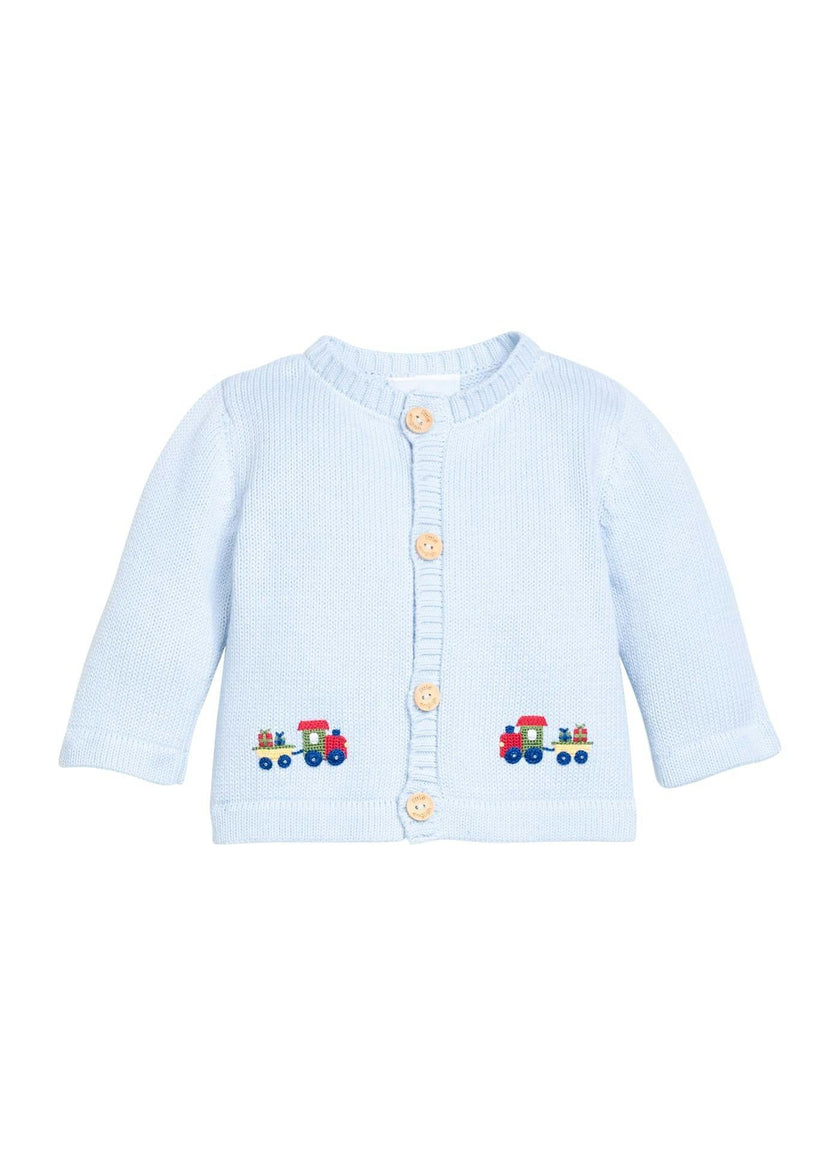 Crochet Cardigan - Holiday Train