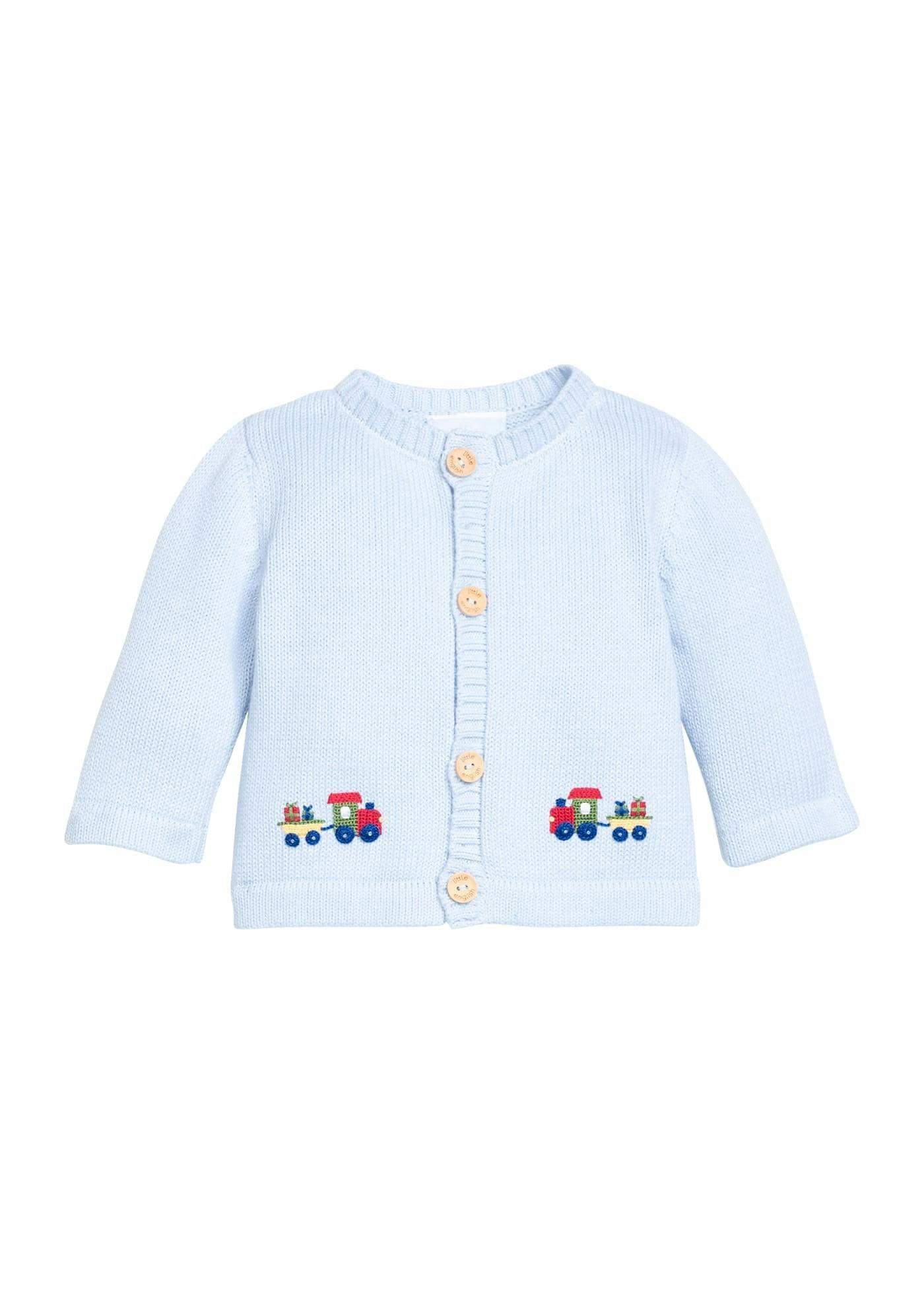 Crochet Cardigan - Holiday Train