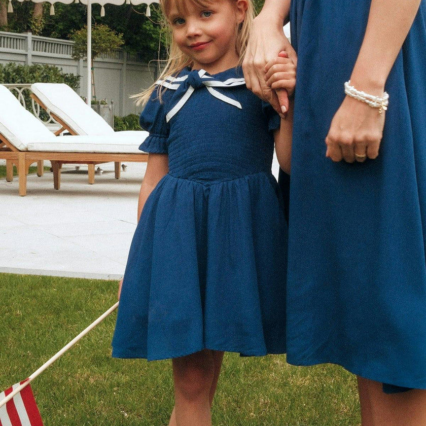 Mini Alice Dress in Navy