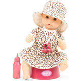Aquini Girl Spotted Outfit 13" Baby Doll Waterproof with Potty and Accessories