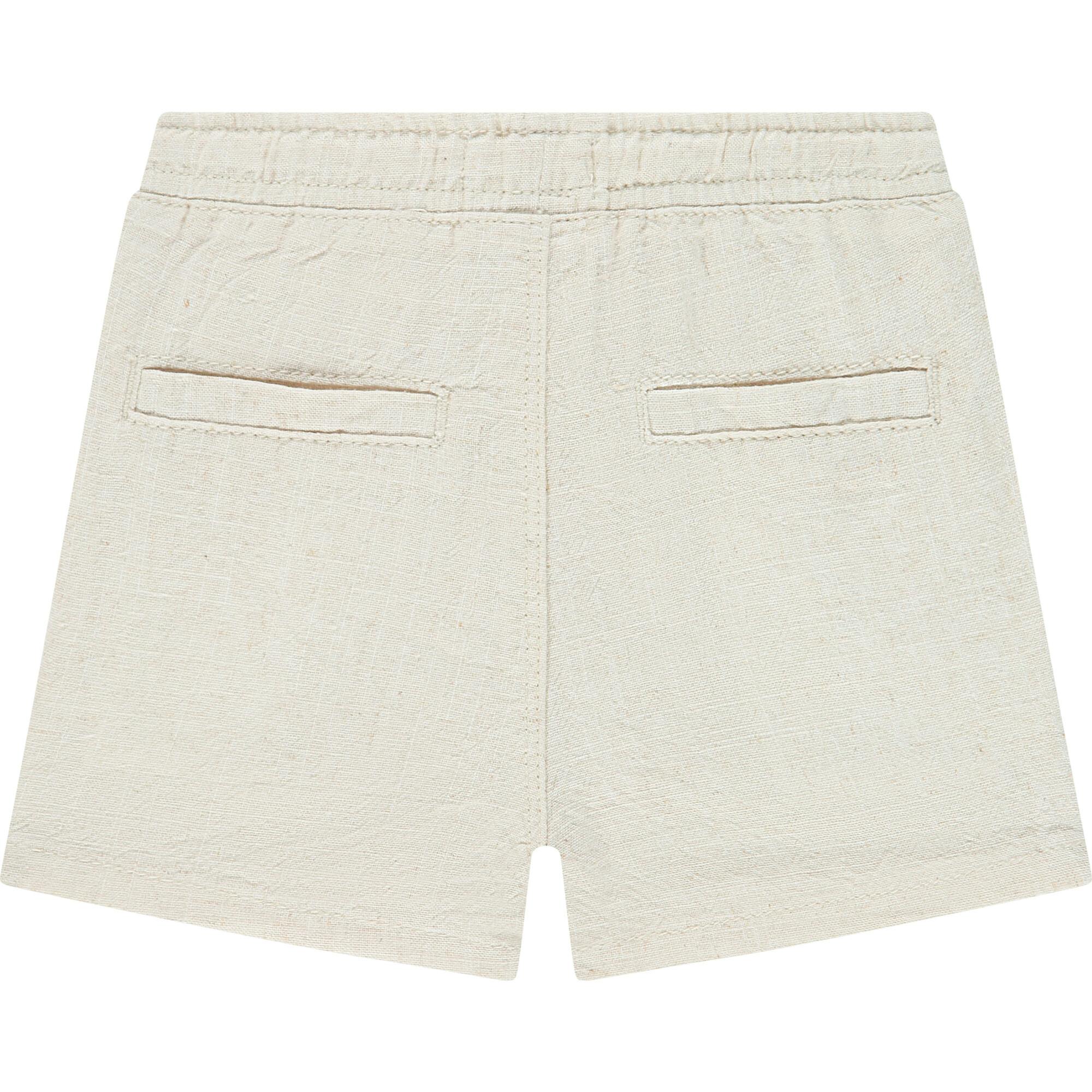Linen Blend Pull On Shorts