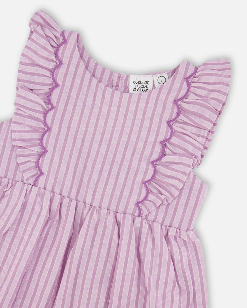 Striped Dress Lavender