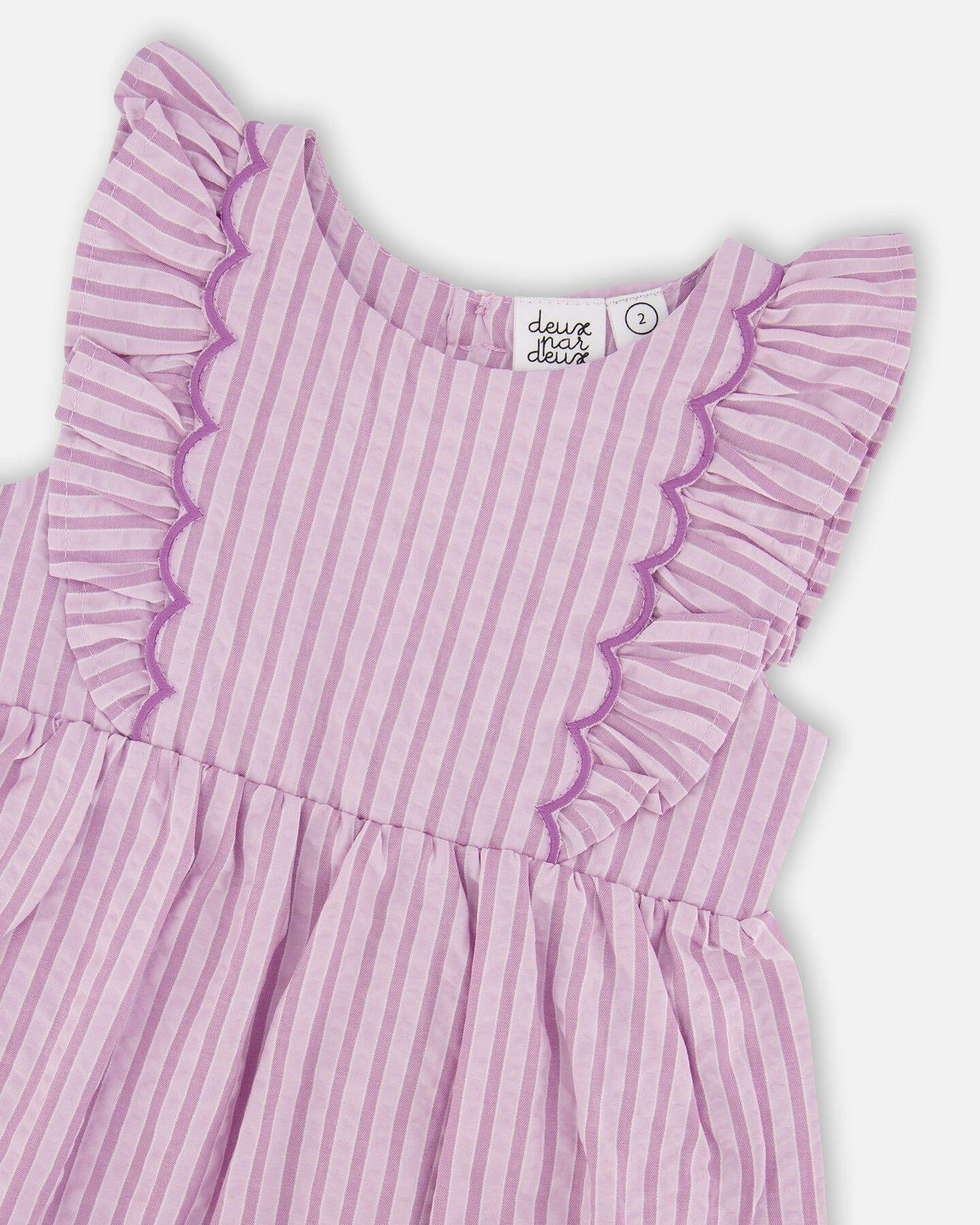 Striped Dress Lavender