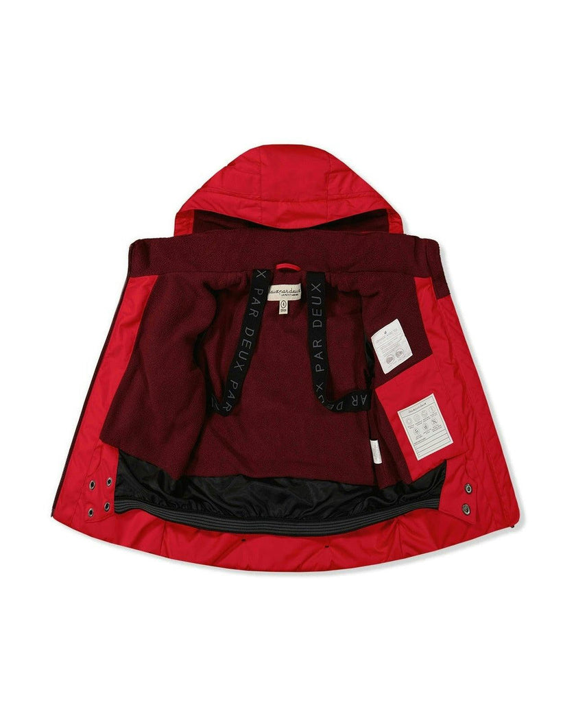 Two Piece Play Snowsuit Red With Black Pants